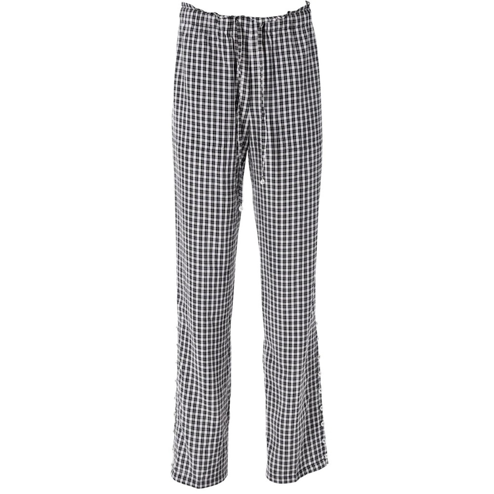 Altuzarra Black and White high waisted flair legs with Bold Pattern
